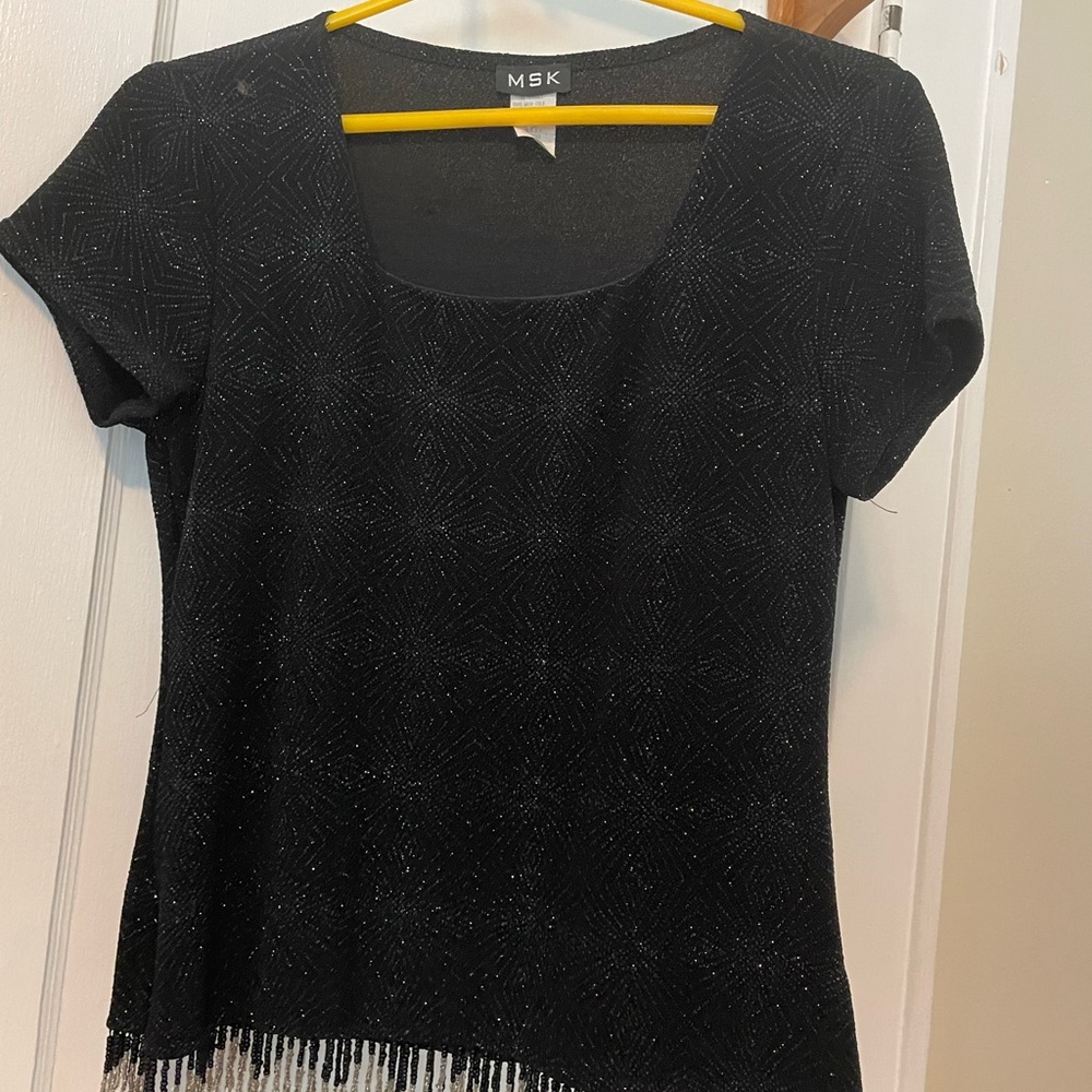 Black MSK top size medium, Cap Sleeve